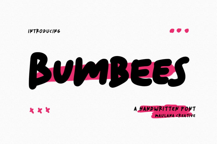 Bumbees Handwritten Font