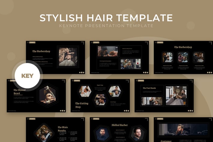 Stylish Hair - Keynote Template