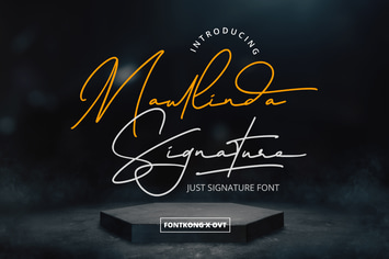 Maullinda Signature - Sophisticated Signature Font