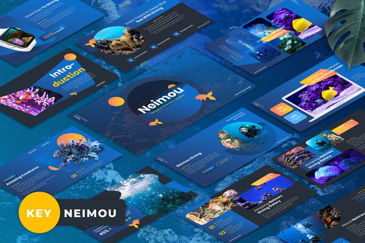 Neimou - Diving Sport Keynote Templates