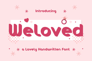 Weloved – Romantic Display Font