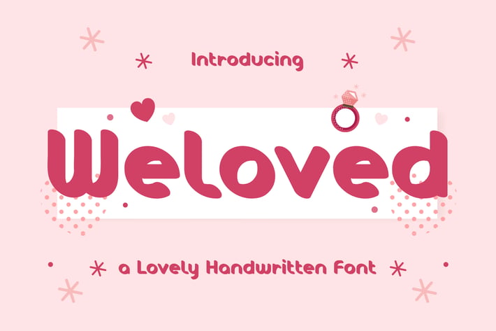 Weloved – Romantic Display Font