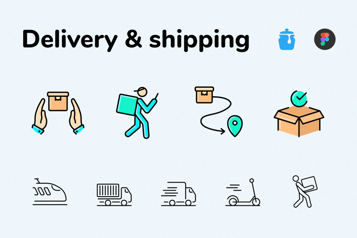 Fast Delivery Icons Pack
