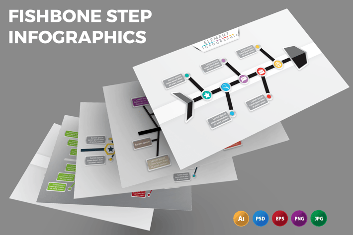 Fishbone Step – Infographics Design