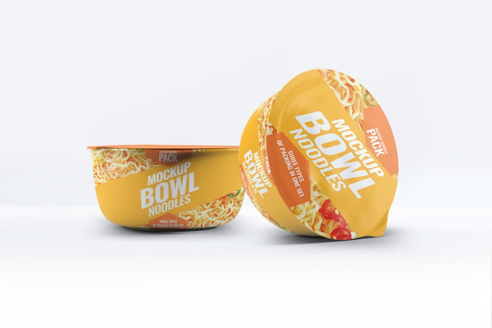 Instant Food Bowl Mock-Up