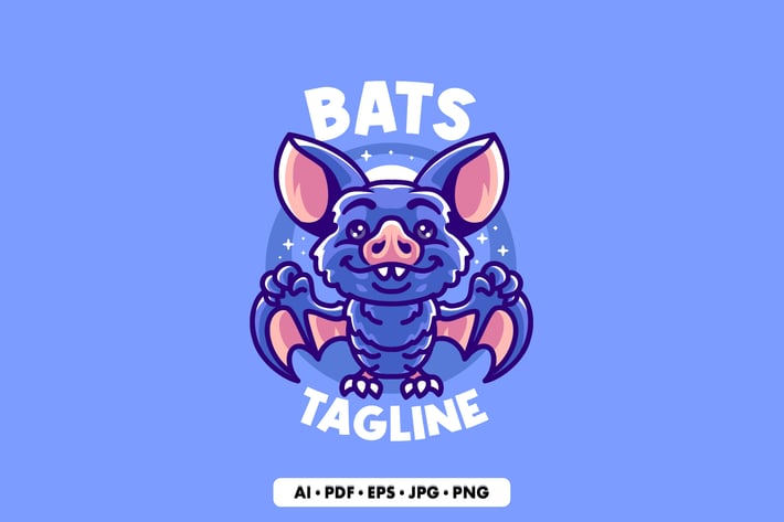 Bats Cartoon logo