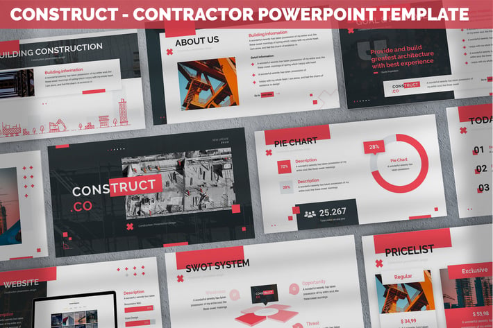 Construct - Contractor Powerpoint Template