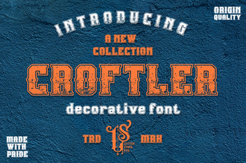 Croftler - Retro Rough Font