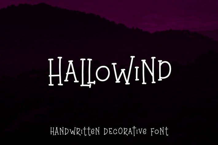 Hallowind - Decorative Font