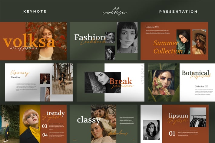 Volksa - Fashion Lookbook Keynote
