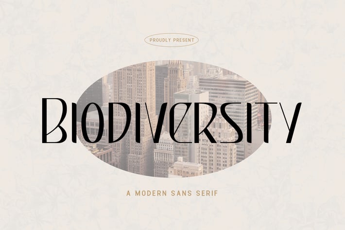 Biodiversity - A Modern Sans Serif Font