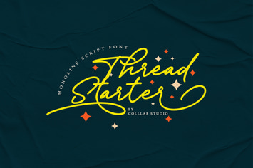 Tread Starter - A Casual Monoline Font