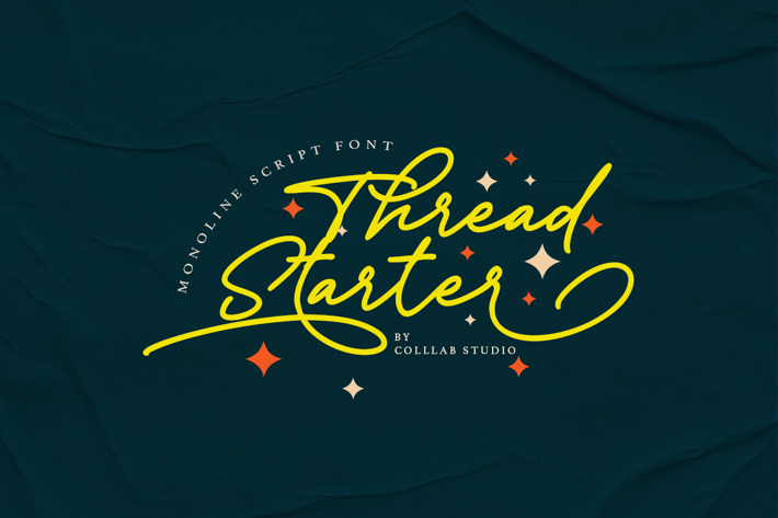 Tread Starter - A Casual Monoline Font