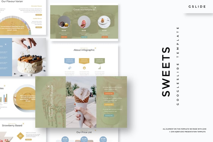 Sweets - Google Slides Template
