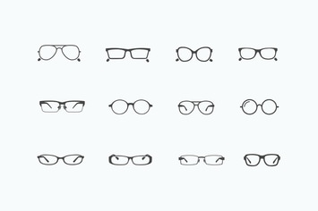 12 Glasses and Spectacle Icons