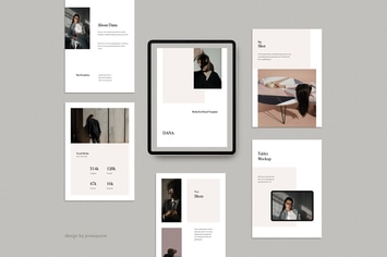 DANA - A4 Vertical Keynote Media Kit Template