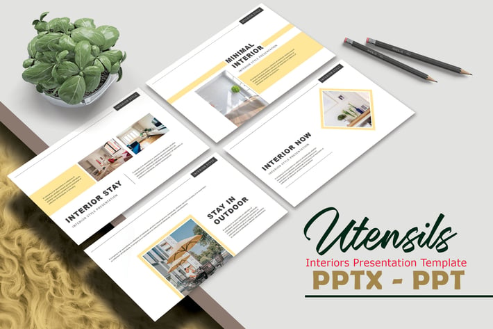 UTENSILS - Interiors Powerpoint Template