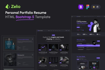 Zelio - Personal Portfolio HTML Bootstrap Template