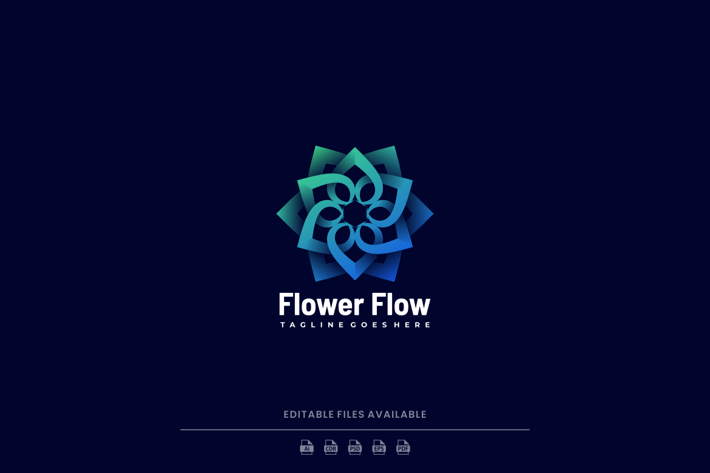 Flower Gradient Logo