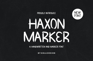 Haxon Marker - Handwritten Font