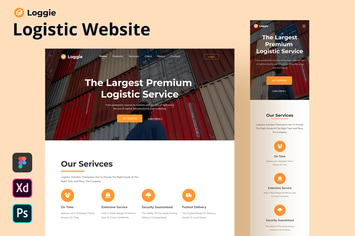 Loggie - Logistic Website Homepage