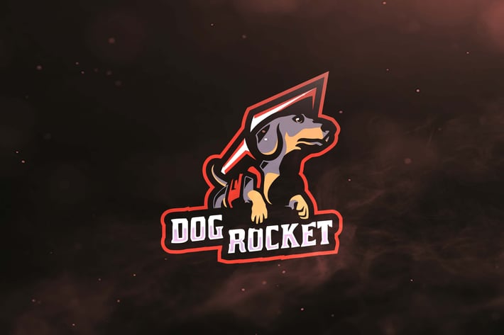 Dog Rocket Sport and Esports Logos