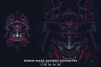 Ronin Mask Sacred Geometry