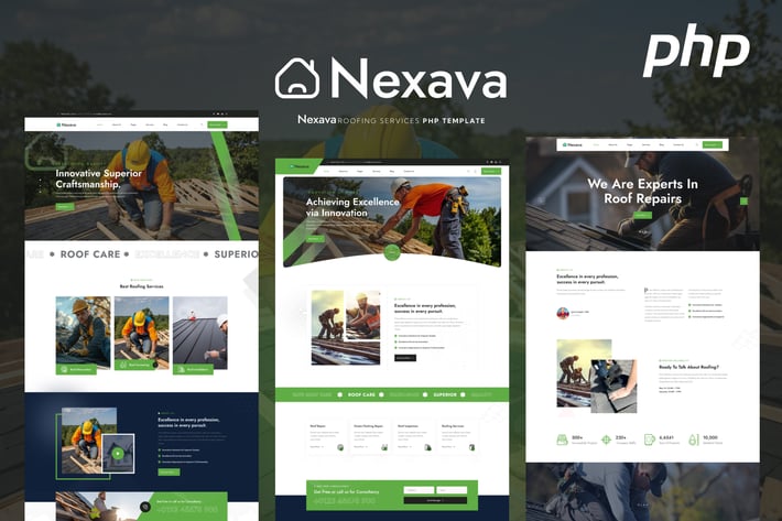 Nexava - Roofing Services PHP Template