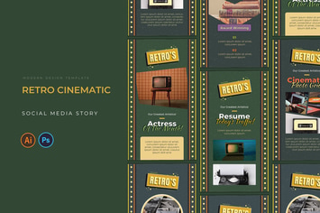 Retro Cinematic Instagram Story