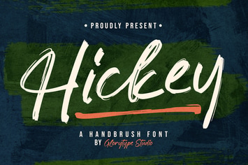 Hickey Handbrush Font
