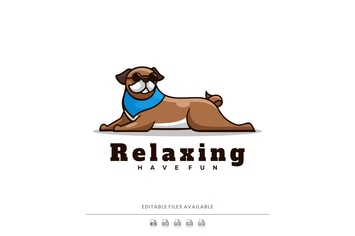 Dog Mascot Cartoon Logo