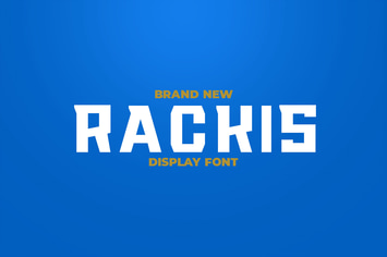 RACKIS DISPLAY FONT