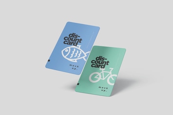 Portrait Discount Card Mockups
