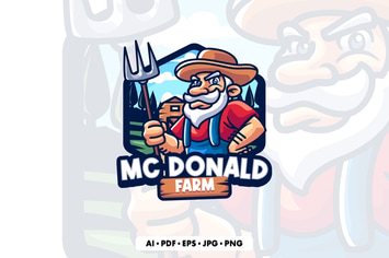 Farmer Cartoon logo