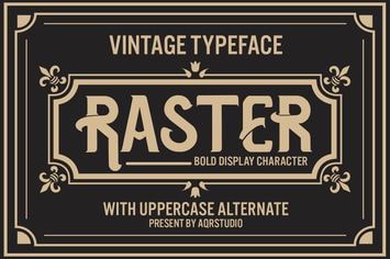 Raster - Vintage Blod Display Font