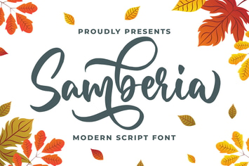 Samberia a Modern Script Font