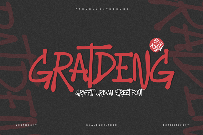 Gratdeng - Graffiti Urban Street Font