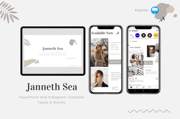 Janneth Sea - Keynote & Instagram Template