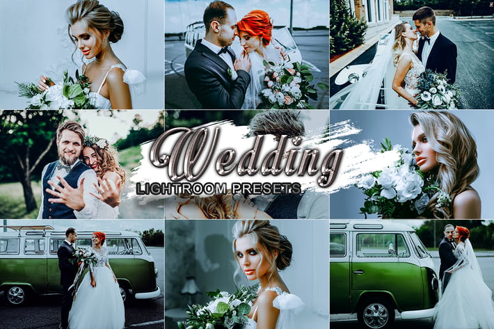 6 Wedding Lightroom Presets Mobile and Desktop