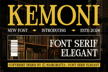 Kemoni - Font Serif Elegant