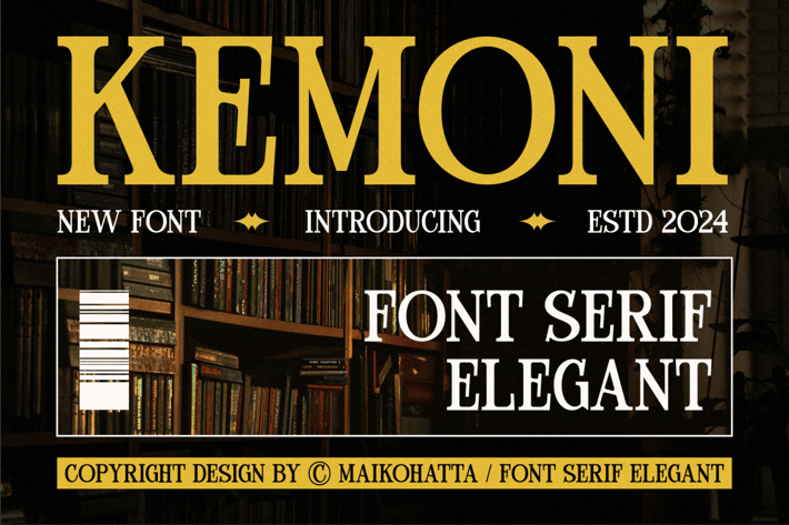 Kemoni - Font Serif Elegant