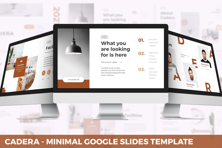 Cadera - Minimal Google Slides Template
