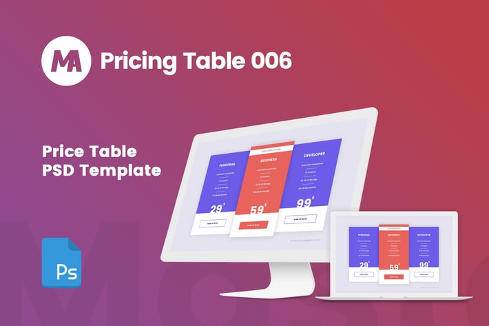MA - Pricing Table 006