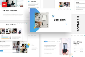 Socialen - Social Media Marketing PowerPoint Templ