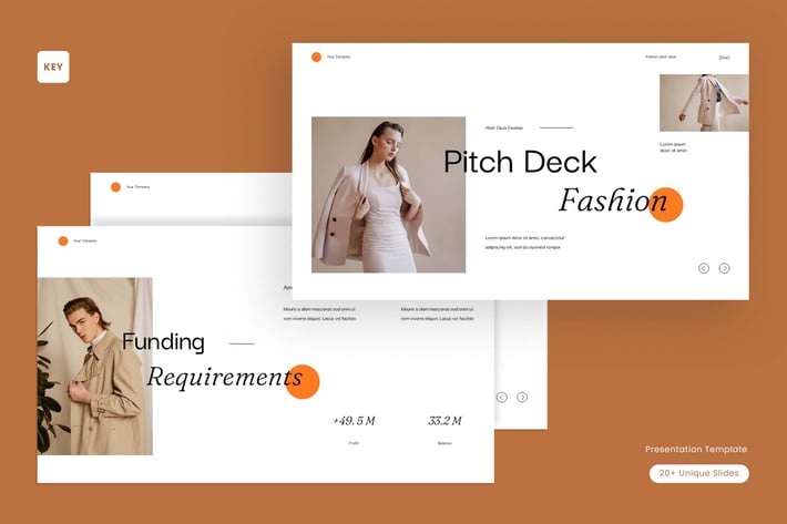 White Brown Minimalist Fashion Pitch Deck | 002