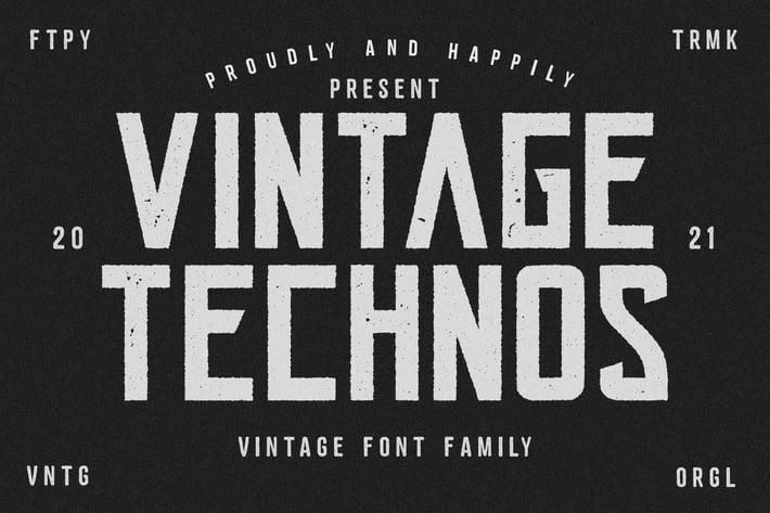Vintage Technos Font