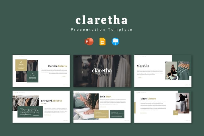 Claretha - Presentation Template