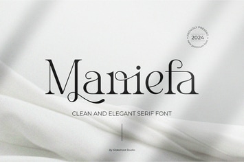 Maniefa || Clean and Elegant Serif Font