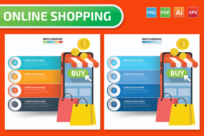 Online Shopping Infographics
