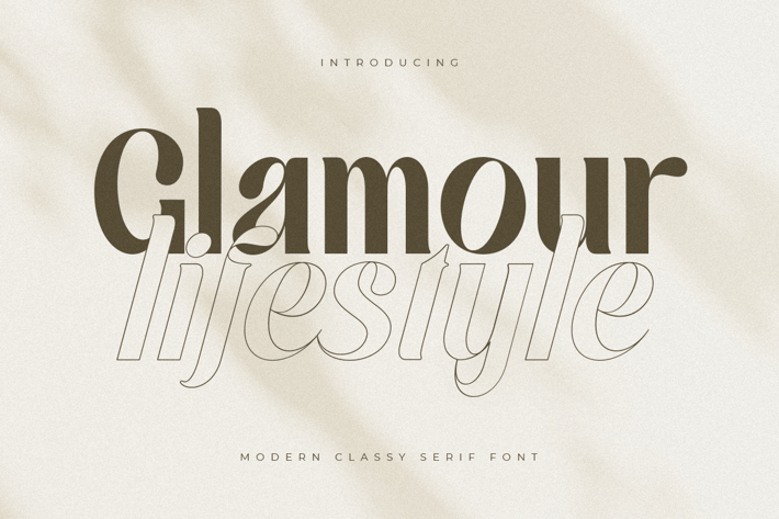 Glamour Lifestyle - Modern Classy Serif Font